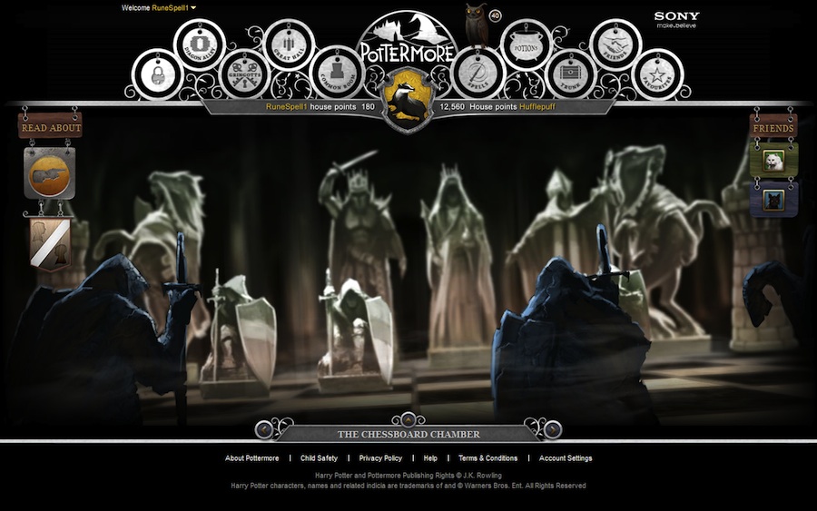 Pottermore preview clip - Chess Board